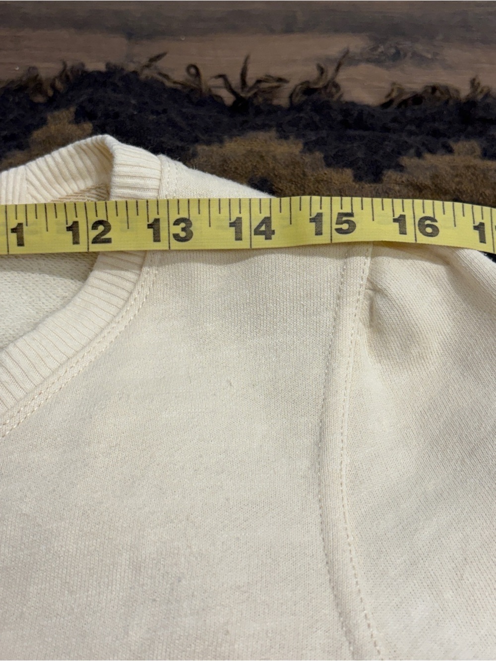 Pilcro by Anthropologie Ivory Knotted Balloon Sleeve Pullover M ❤️ - Picture 7 of 10